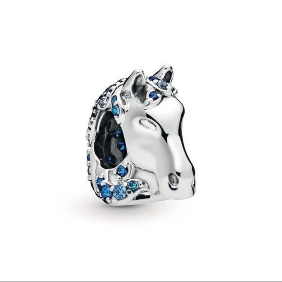 Disney Frozen Pandora Nokk horse charm silver blue elsa anna - Picture 1 of 3